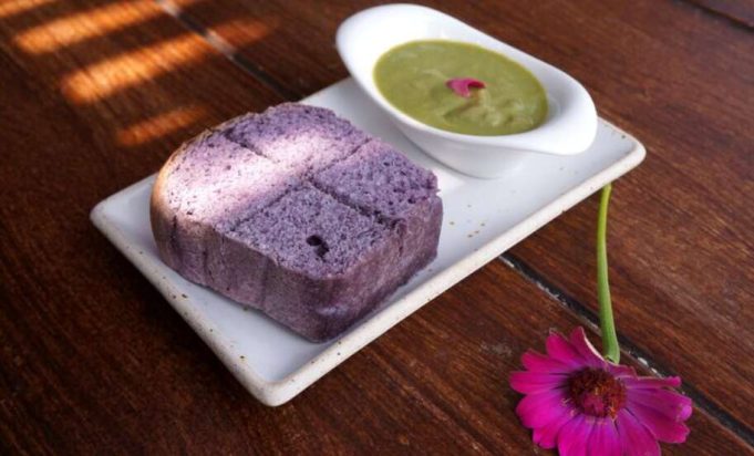 Ube mochi pancakes Ube mochi pancakes